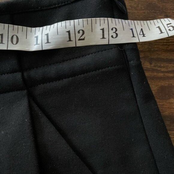 Paige denim black high rise pleated ponte knit tapered pants size 27 - Picture 8 of 11